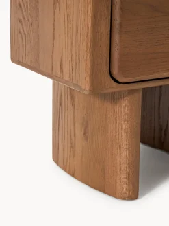 Mesita de noche de madera de roble Chandler