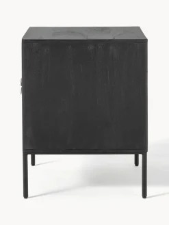 Mesita de noche de madera de mango June, con cajones