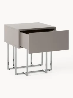 Mesita de noche de madera Joe