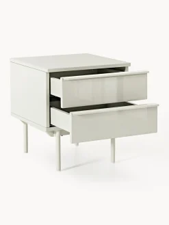 Mesita de noche de madera Elona