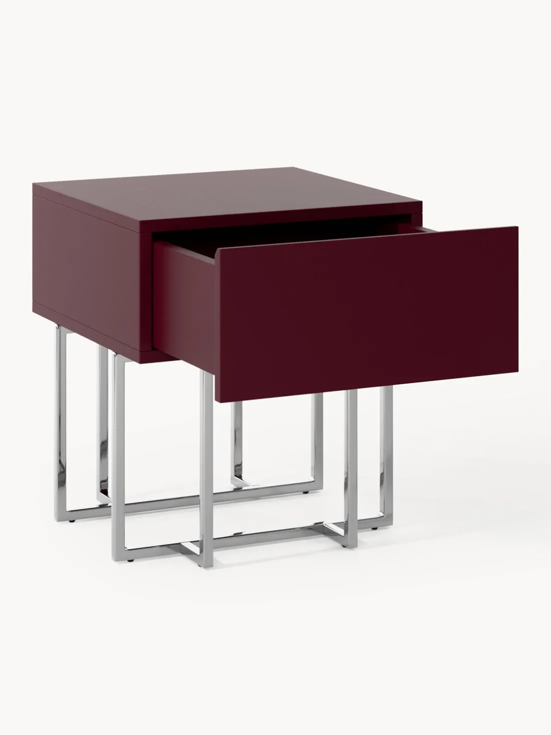 Mesita de noche de madera Joe