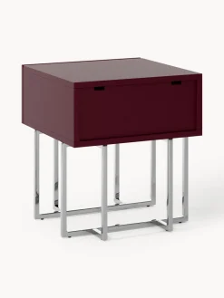 Mesita de noche de madera Joe