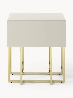 Mesita de noche de madera Joe