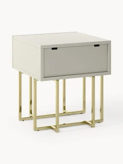 Mesita de noche de madera Joe