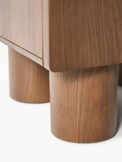 Mesita de noche de madera de roble Cadi