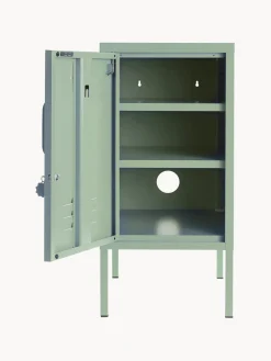 Mesita de noche de metal The Shorty, apertura de puerta izquierda o derecha