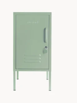 Mesita de noche de metal The Shorty, apertura de puerta izquierda o derecha