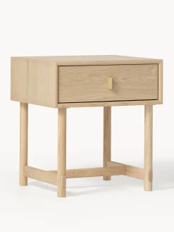 Mesita de noche de roble Diana