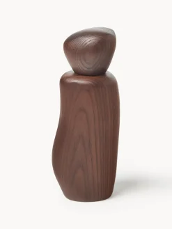 Molinillo de especias de madera de fresno Pebble
