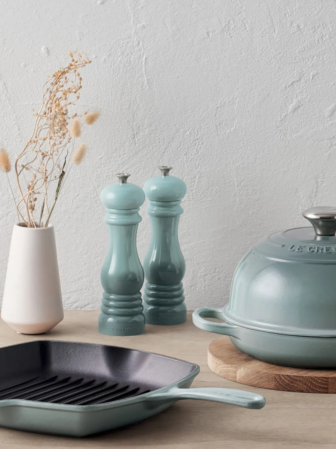 Molinillo de sal con mecanismo de cerámica Creuset