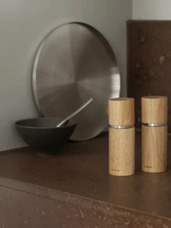 Molinillo de sal y pimienta de madera de roble Pepe, 2 uds.