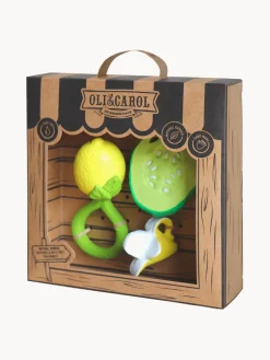 Mordedores para bebé artesanales con sonajero Newborn, 3 uds.