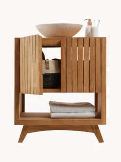 Mueble bajo lavabo de madera de teca Kuveni , 70 cm