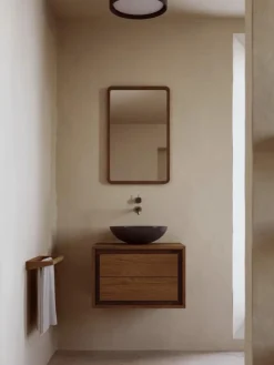 Mueble bajo lavabo de madera de teca Kenta
