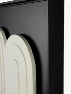 Mural en relieve de yeso enmarcado August