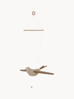 Móvil artesanal de madera de roble Koko