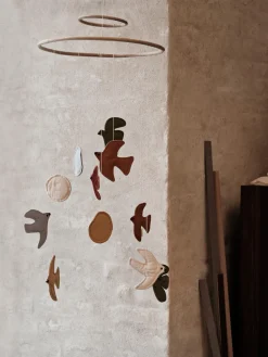 Móvil de algodón orgánico Swif Bird