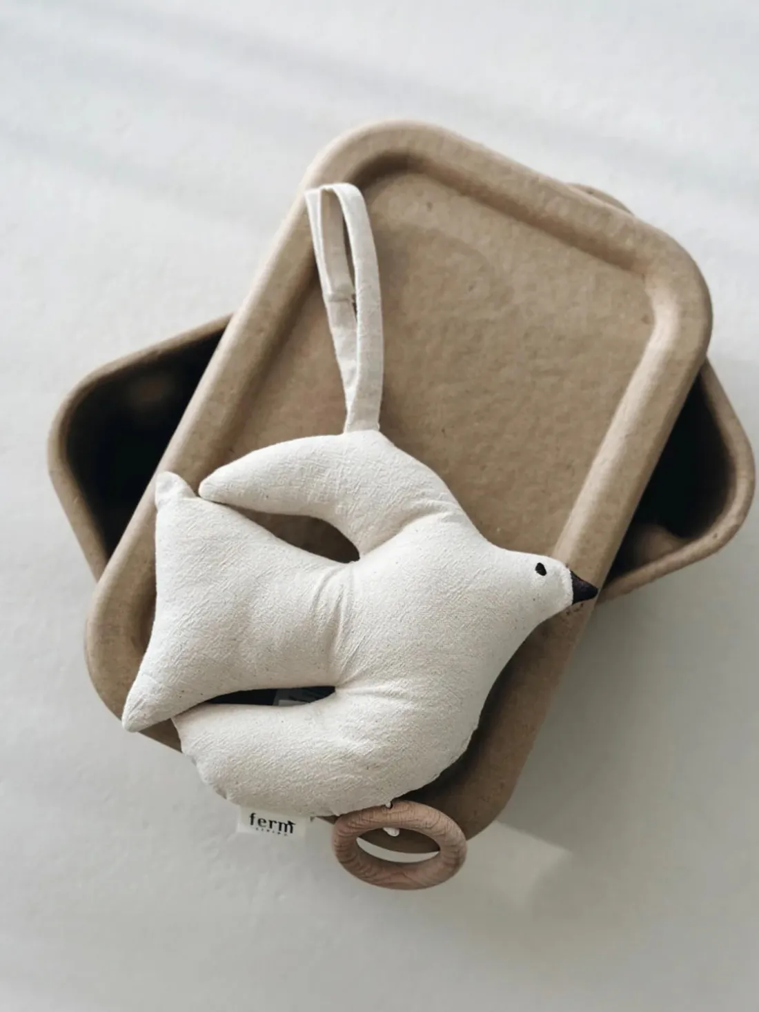 Móvil de música de algodón ecológico Swif Bird