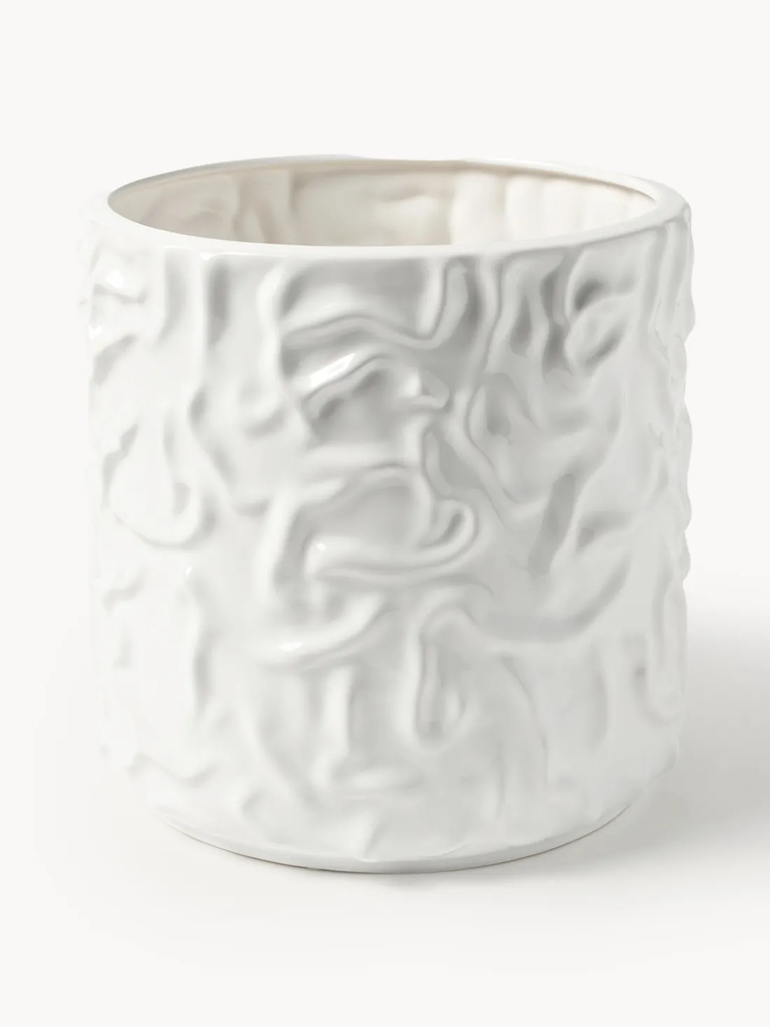 Olla grande Swoon - Blanco brillante