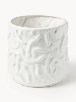 Olla mediana Swoon - Blanco brillante