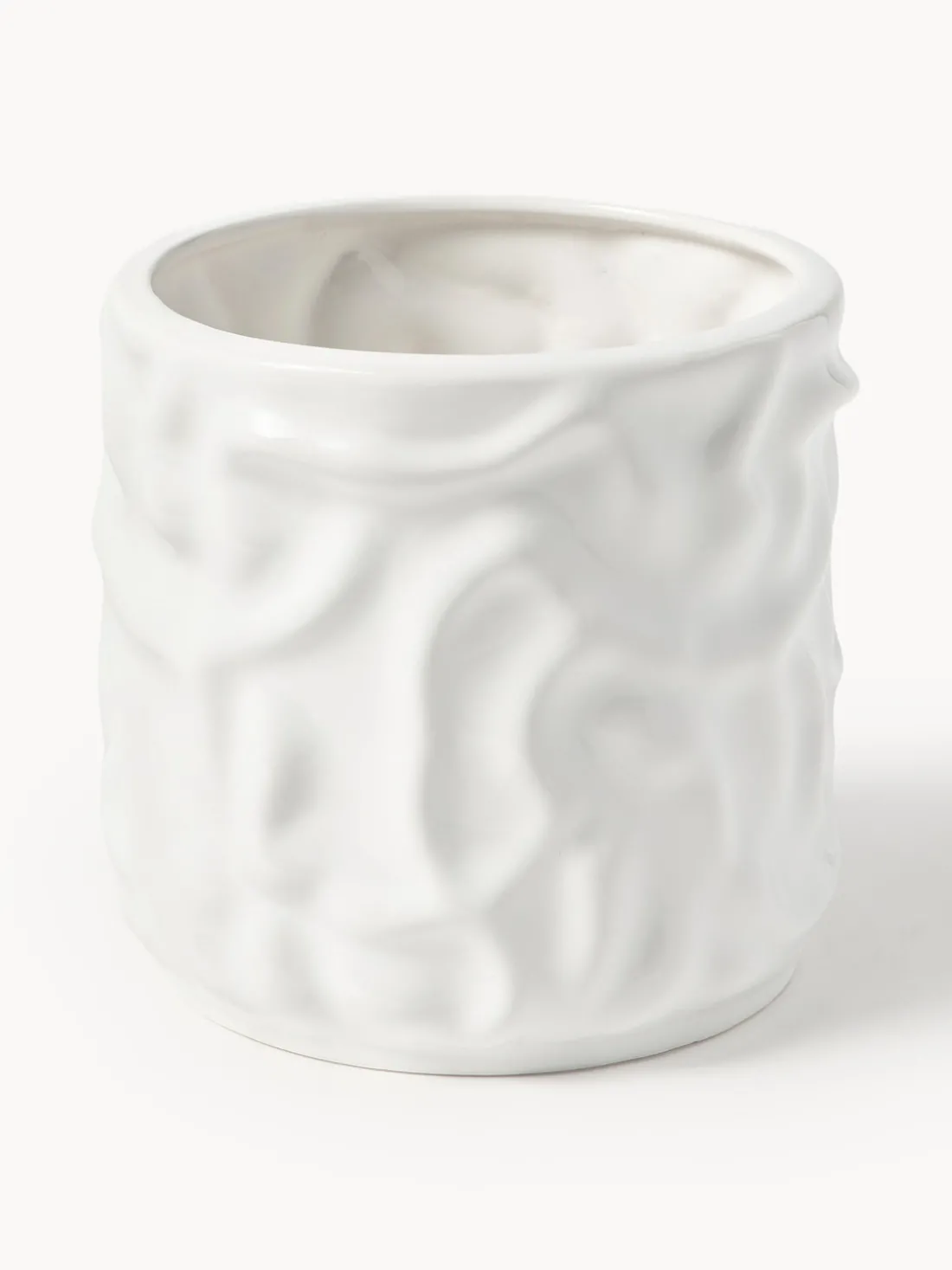 Olla pequeña Swoon - Blanco brillante