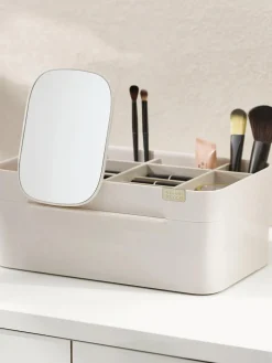 Organizador de cosméticos con cierre magnético y espejo Viva
