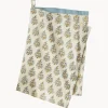 Paño de cocina artesanal con estampado floral Lulu