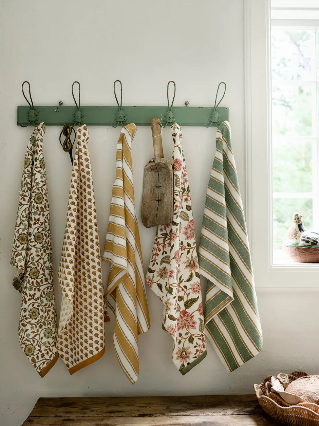 Paño de cocina artesanal con rayas Palermo