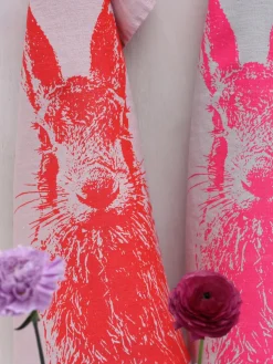 Paño de cocina de lino artesanal Feldhase