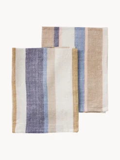 Paños de cocina artesanales con rayas Nomad, 2 uds.
