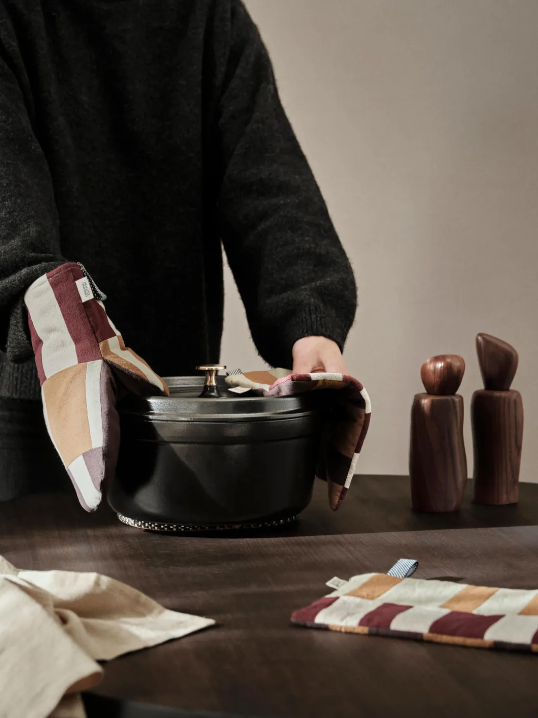 Paños para horno de algodón ecológico Section, 2 uds.