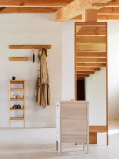 Perchero de madera de roble Echo, 40 cm