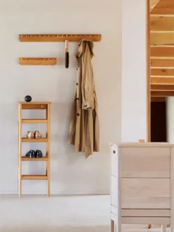 Perchero de madera de roble Echo, 88 cm