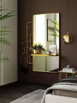 Perchero de pared con espejo Tristan