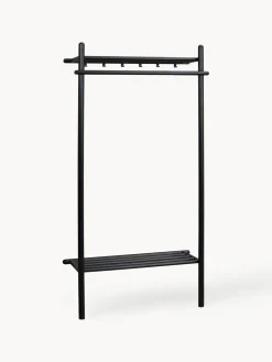 Perchero de pared de madera de roble Milford