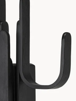 Perchero de pared de madera de roble Woody