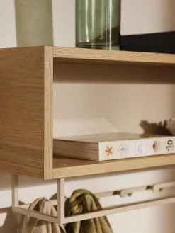 Perchero de pared de madera Larsen