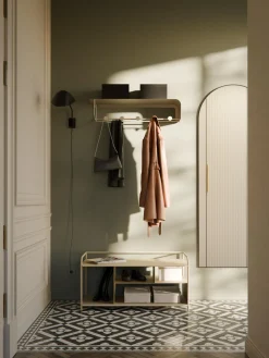 Perchero de pared de metal Nash