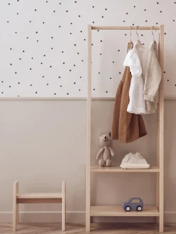 Perchero infantil de madera de haya Saga