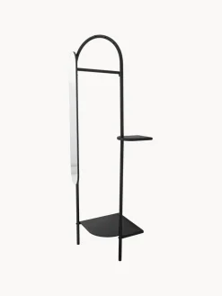 Perchero metálico con espejo regulable Belen