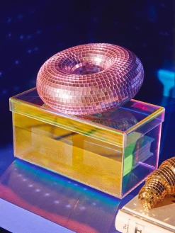 Pieza decorativa brillante Disco Donut