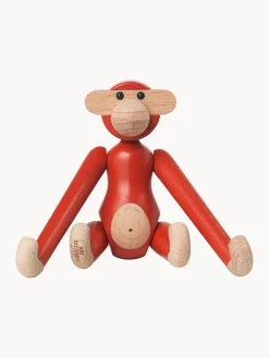 Pieza decorativa de madera de haya Monkey