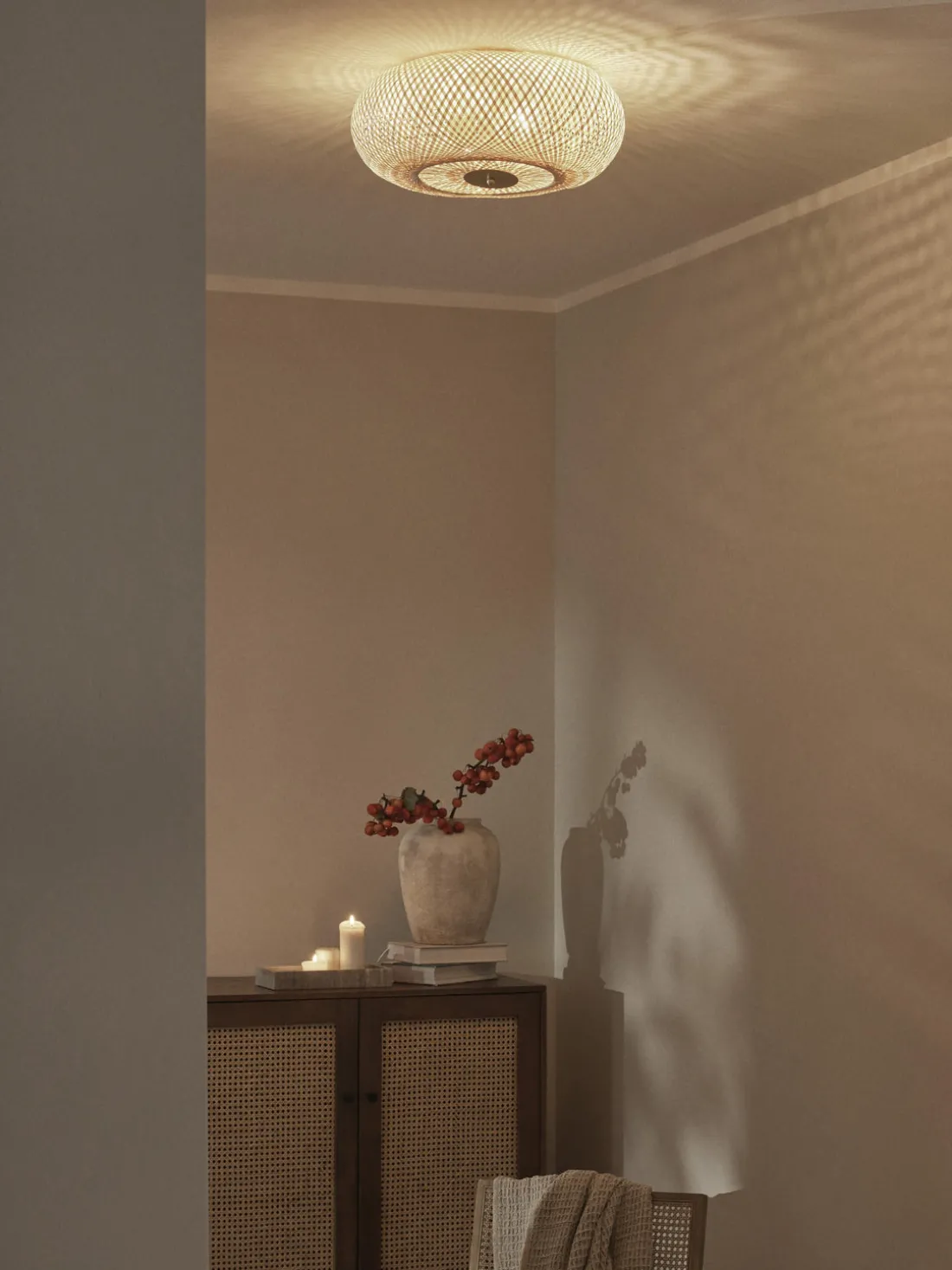 Plafón de bambú de diseño Evelyn