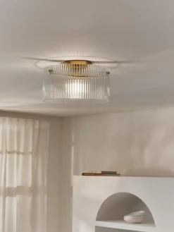 Plafón de vidrio acanalado Emmi