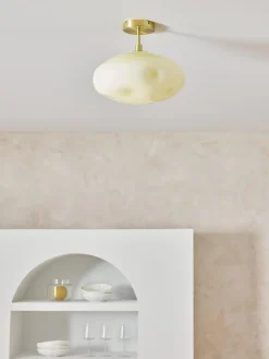 Plafón de vidrio opalino Josie