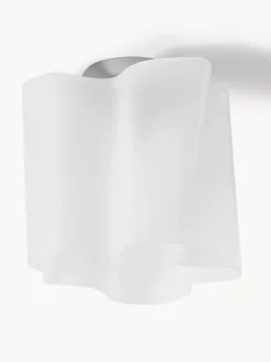 Plafón pequeño artesanal de vidrio soplado Logico