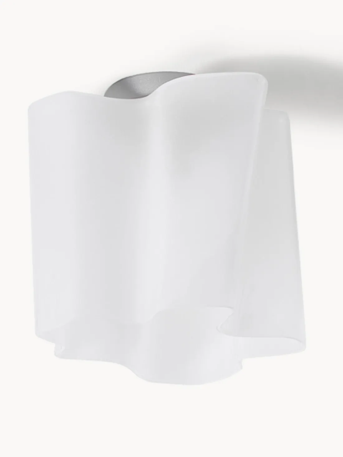 Plafón pequeño artesanal de vidrio soplado Logico