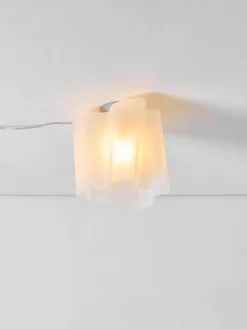 Plafón pequeño artesanal de vidrio soplado Logico