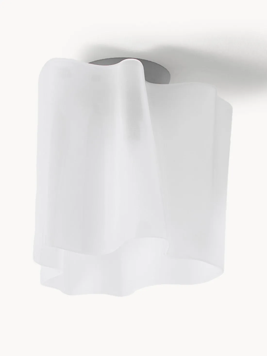 Plafón pequeño artesanal de vidrio soplado Logico