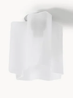 Plafón pequeño artesanal de vidrio soplado Logico